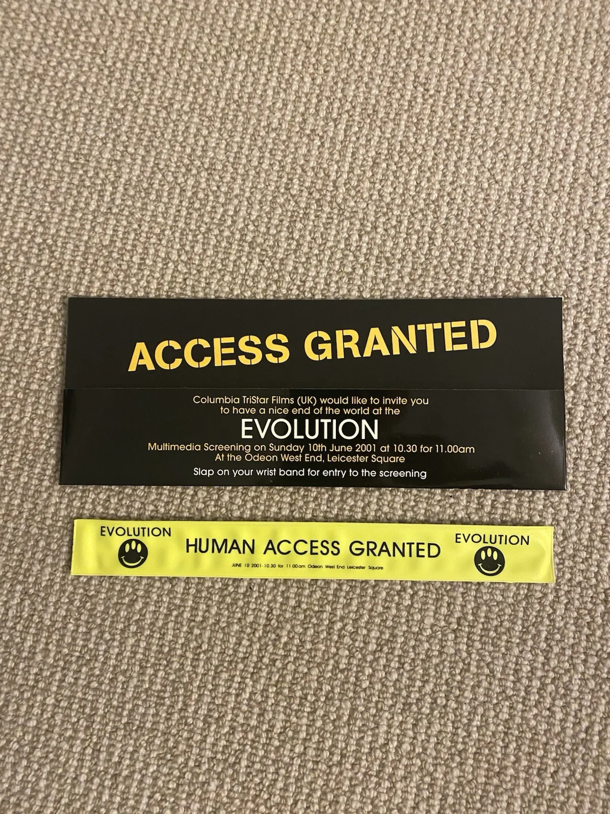 EVOLUTION - Original Film Ticket With Wrist Strap 2011, image 4