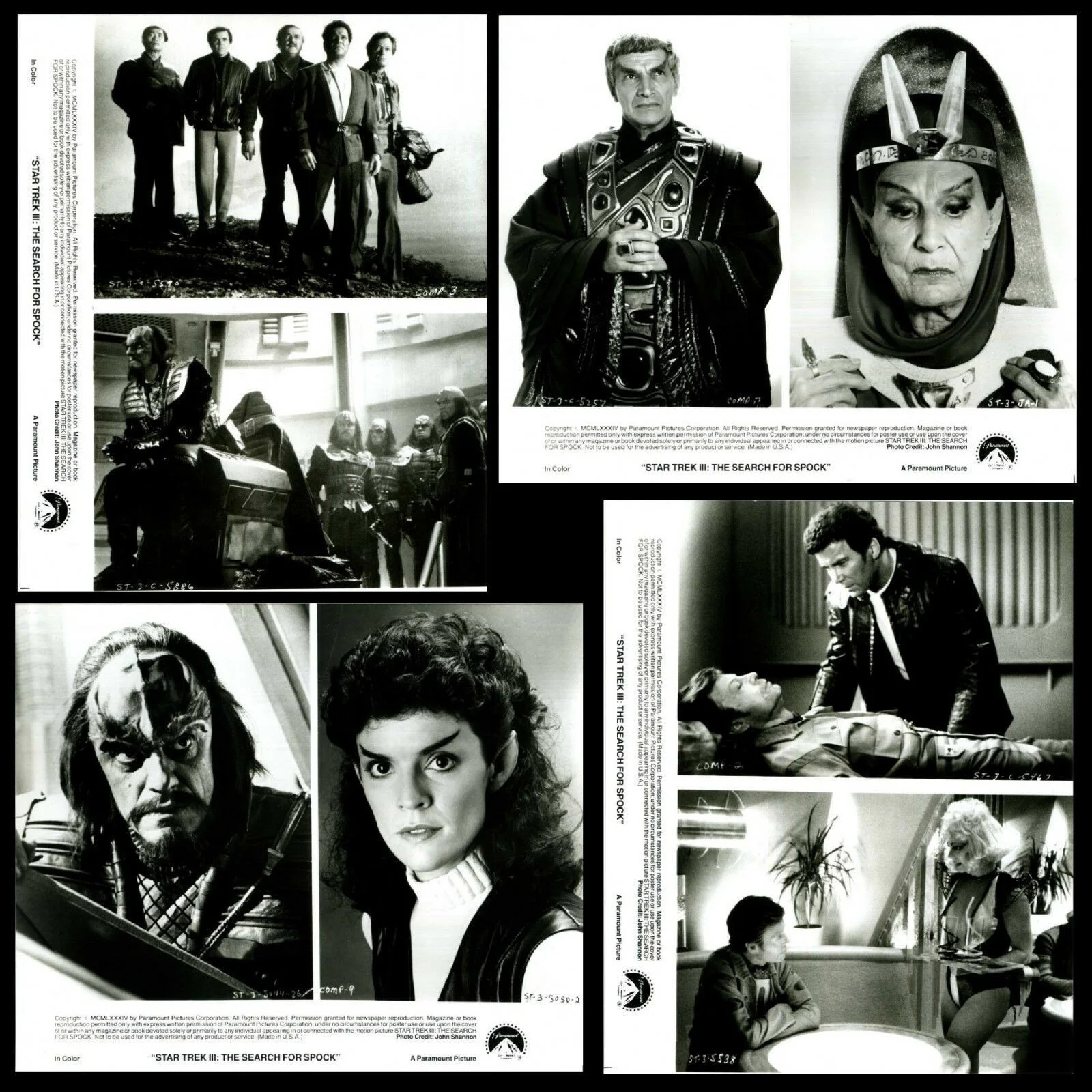 STAR TREK III 1984 William Shatner, Leonard Nimoy 14 10x8 STILLS, изображение 2