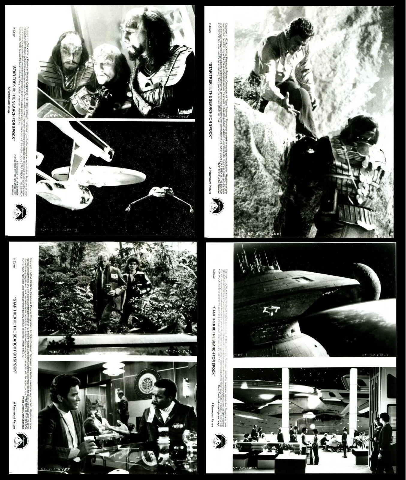 STAR TREK III 1984 William Shatner, Leonard Nimoy 14 10x8 STILLS, изображение 3