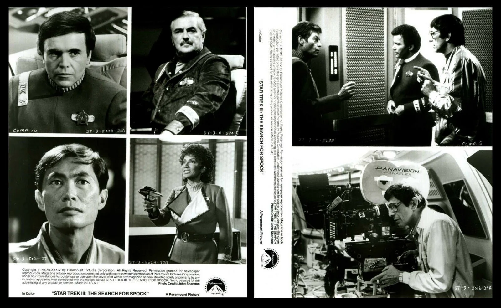 STAR TREK III 1984 William Shatner, Leonard Nimoy 14 10x8 STILLS, изображение 4