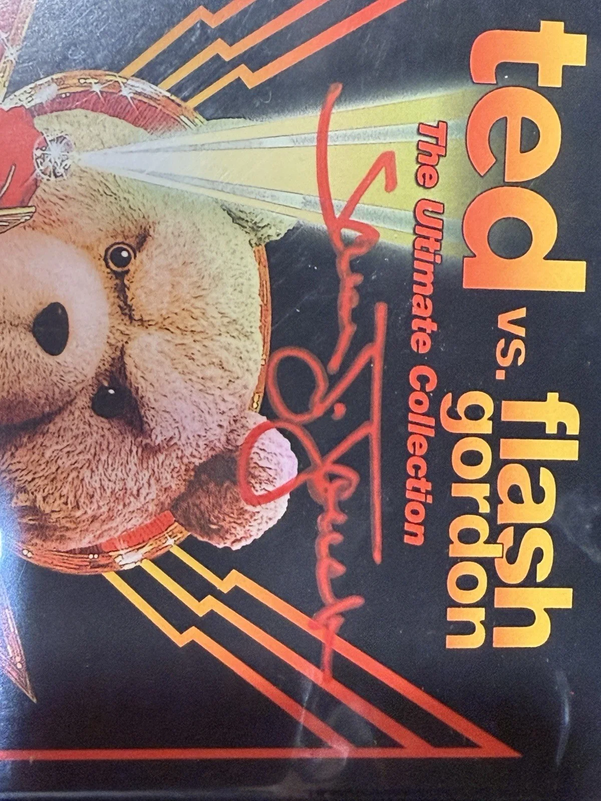 Flash Gordon — Sam Jones (FLASH GORDON) Signed Ted V Flash Gordon DVD Case W/discs! (SSM HOLO), image 2