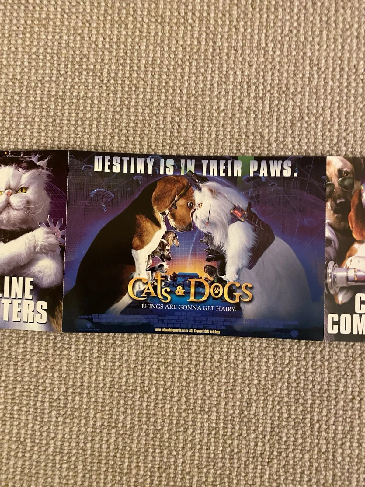 CATS And DOGS ORIGINAL MULTI MEDIA FILM TICKET APPLICATION - UNUSED, изображение 2