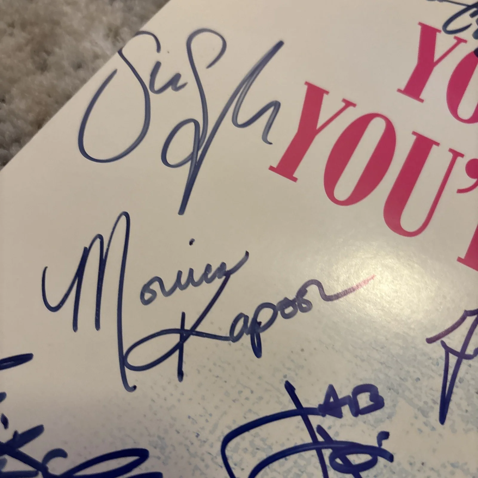 Cast — Mamma Mia ! Broadway Poster Signed By Cast ABBA With CD, image 3
