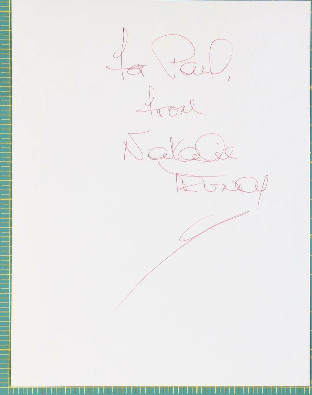 NATALIE TRUNDY — NATALIE TRUNDY PHOTO AUTOGRAPHED SIGNED IN BACK 8 X10, изображение 2