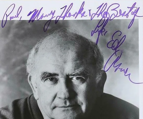 Ed Asner — Ed Asner - Original Autographed Inscribed to.. 8 x10 Signed Photo - Authentic, image 2