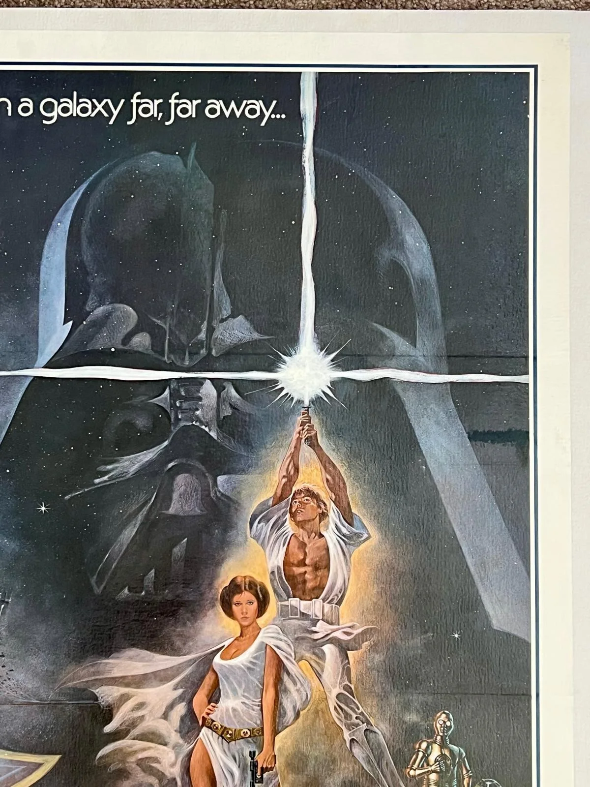 Star Wars Style A FIRST PRINTING US One Sheet LINEN BACKED Film Poster 1977 JUNG, изображение 4