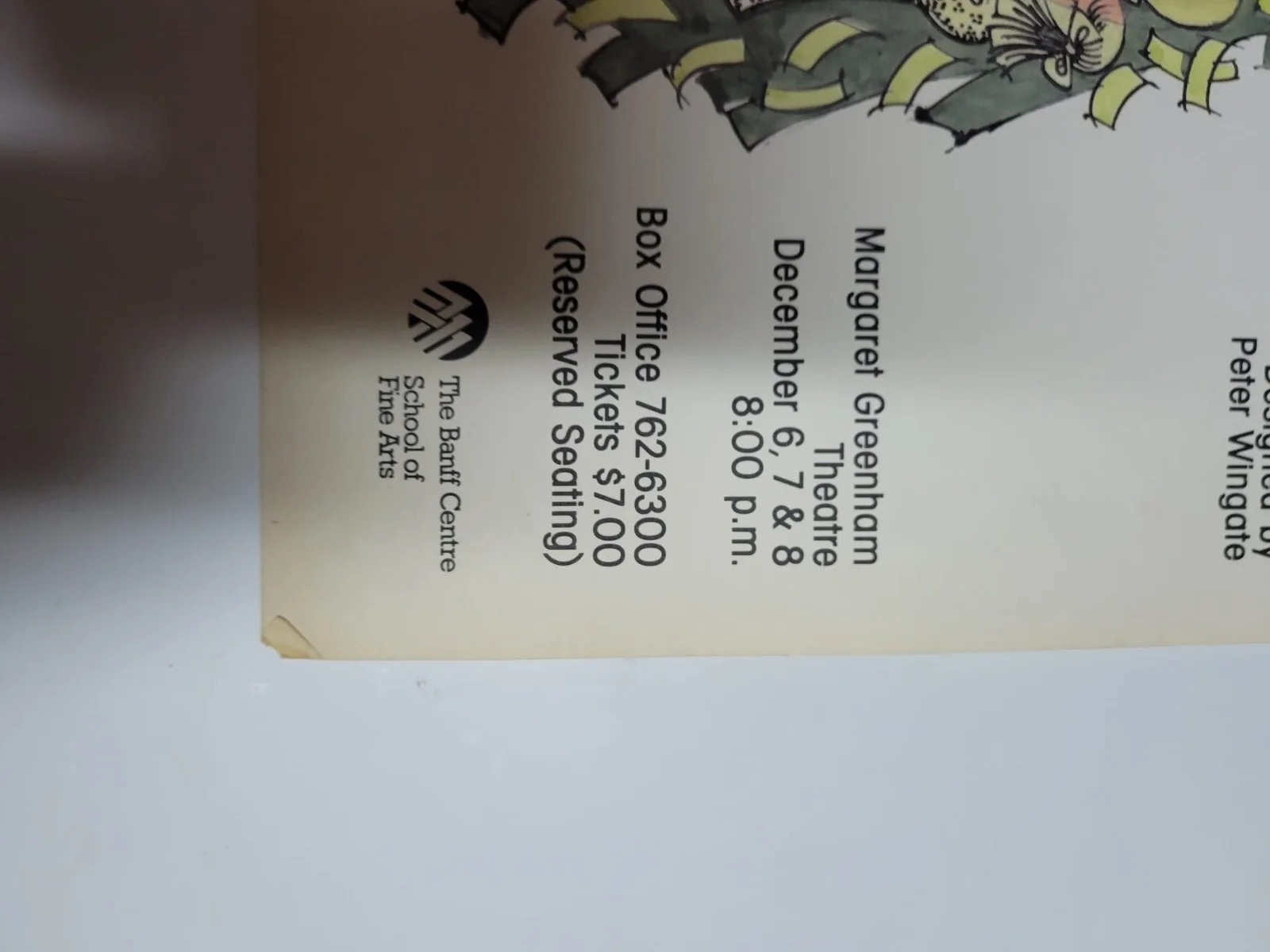1984 Banff Theatre Poster + Signed Set Designs | Bible Bill & the Funny Money..., изображение 5