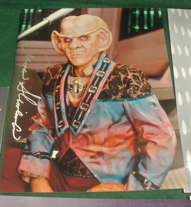 Lot of 5 Autographed photos Star Trek - Shimerman Trinneer Phillips Hardin Furst, изображение 3