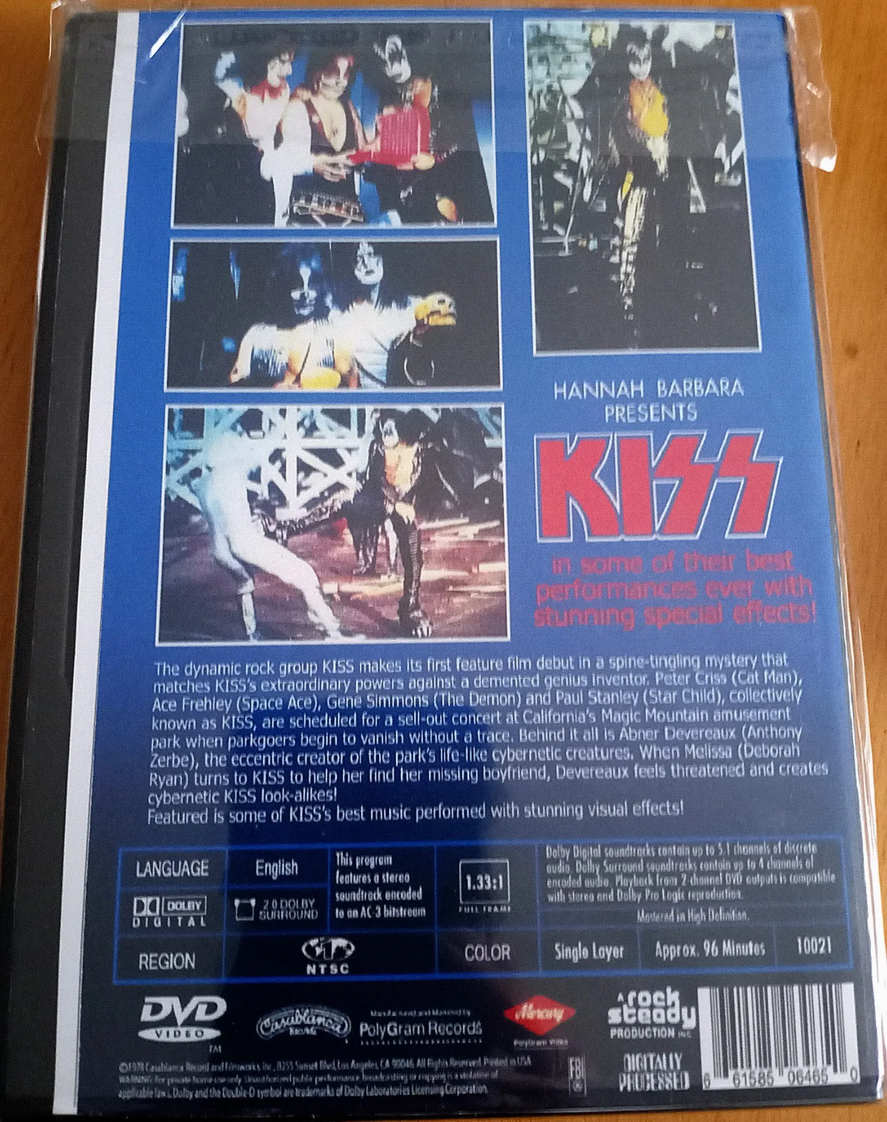 Anthony Zerbe — KISS Meet Phantom Of The Park dvd signed Anthony Zerbe 1978 NBC Hanna Barbera, изображение 3