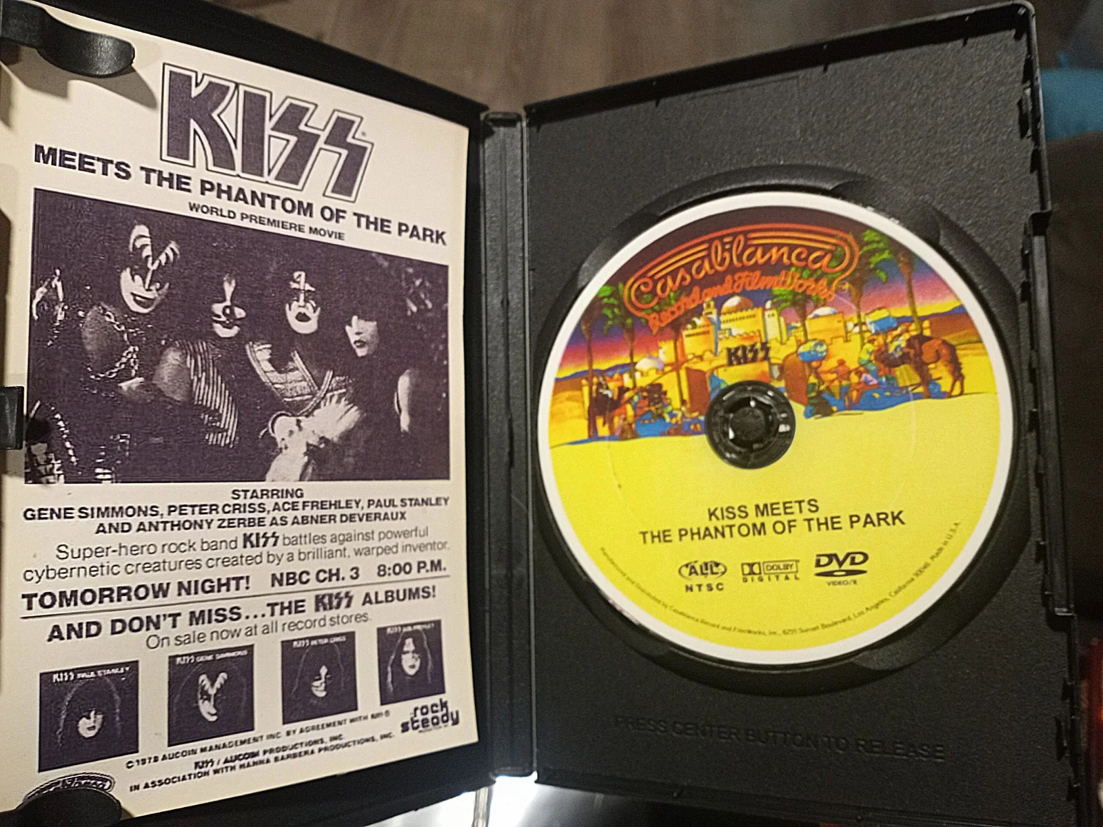 Anthony Zerbe — KISS Meet Phantom Of The Park dvd signed Anthony Zerbe 1978 NBC Hanna Barbera, изображение 4