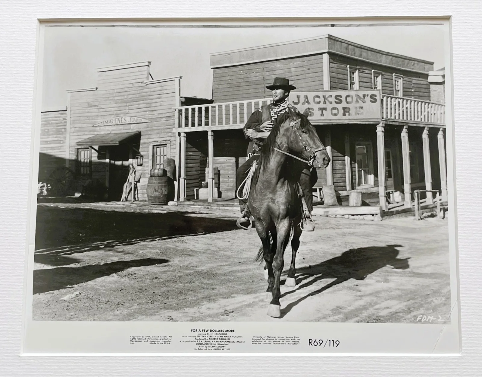 For A Few Dollars More Original 8X10 Inch B&W Press Publicity Still: Framed, изображение 3