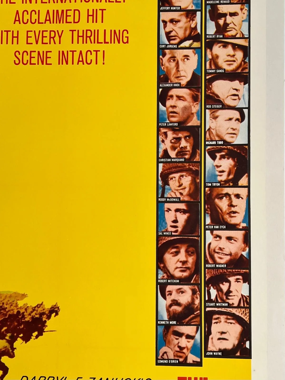 The Longest Day 1962 US 1 Sheet LINEN BACKED Film Poster 27x41" John Wayne WWII, изображение 2