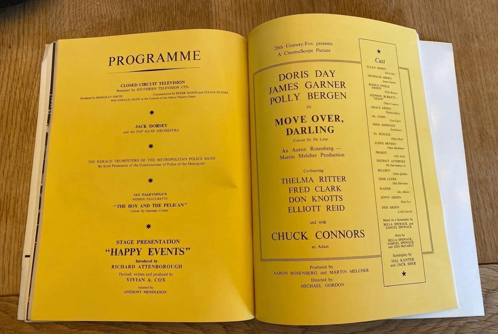 MOVE OVER DARLING - ROYAL FILM PREMIERE BROCHURE ODEON THEATRE LONDON 24/02/64, изображение 5