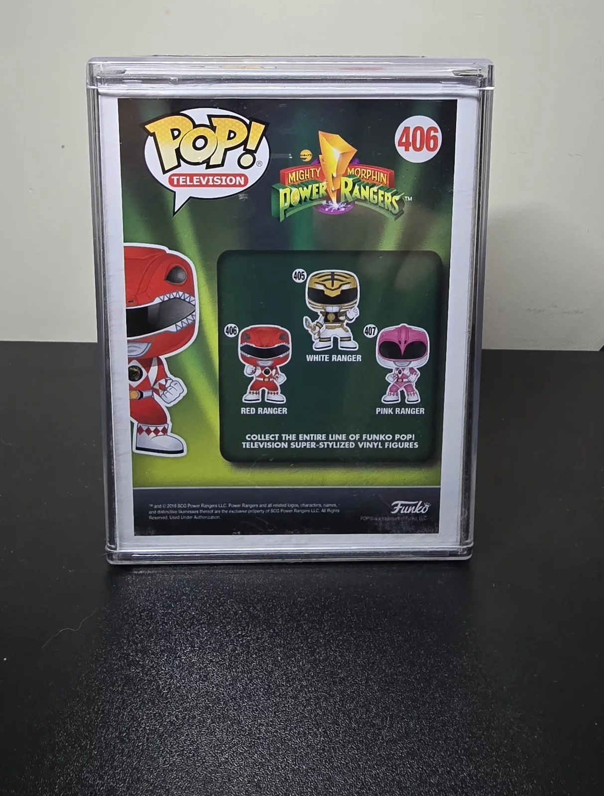 Funko Pop Red Ranger Mighty Morphin Power Rangers Signed Autographed Figure, image 3