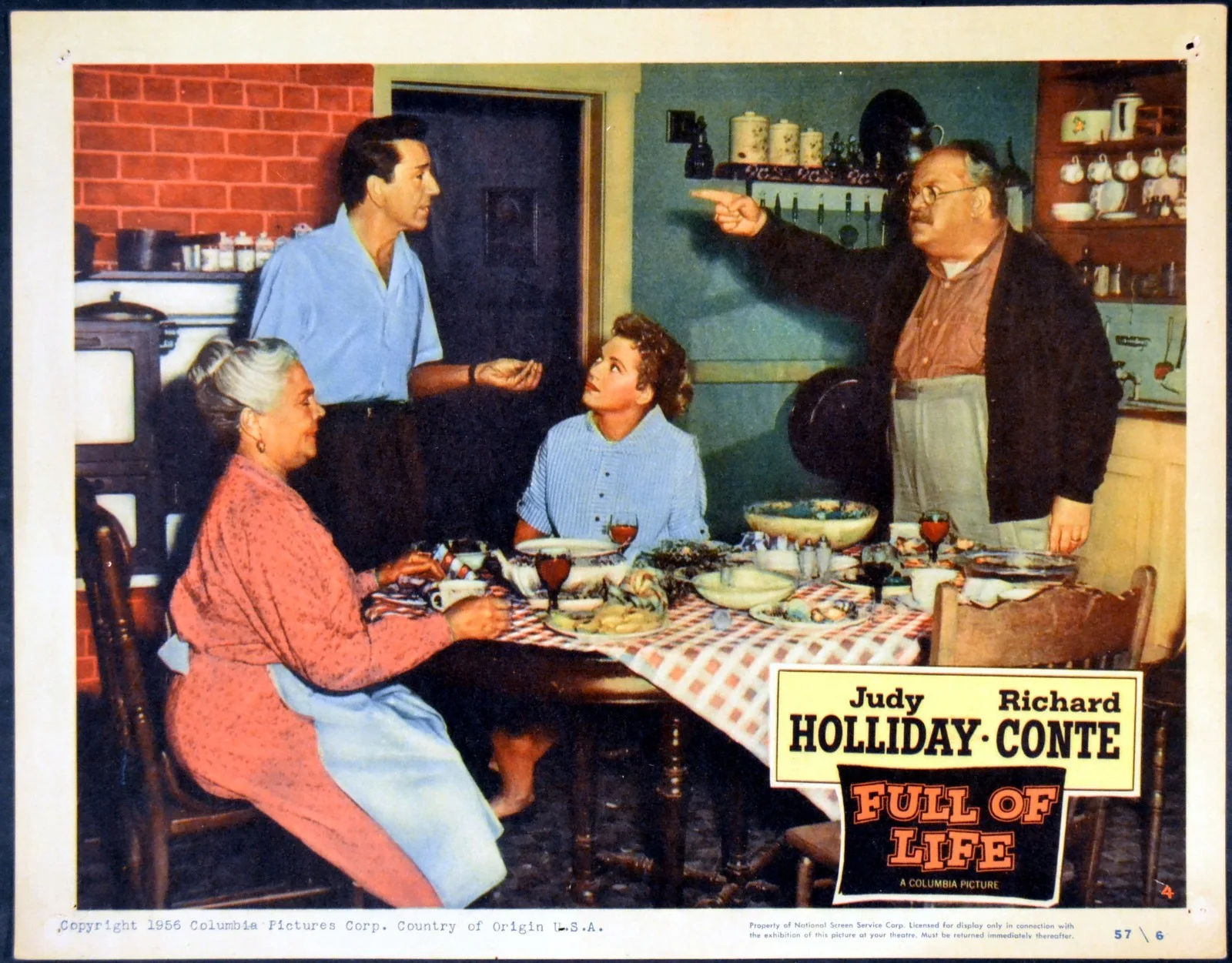 FULL OF LIFE 1957 Judy Holliday, Richard Conte 5 LOBBY CARDS, изображение 3