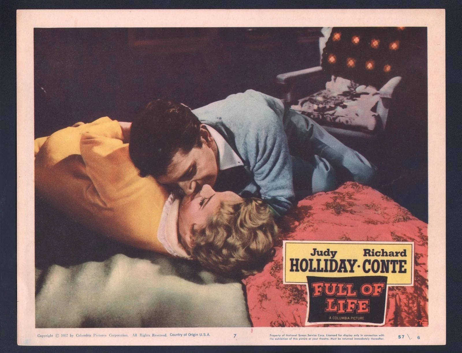 FULL OF LIFE 1957 Judy Holliday, Richard Conte 5 LOBBY CARDS, изображение 4