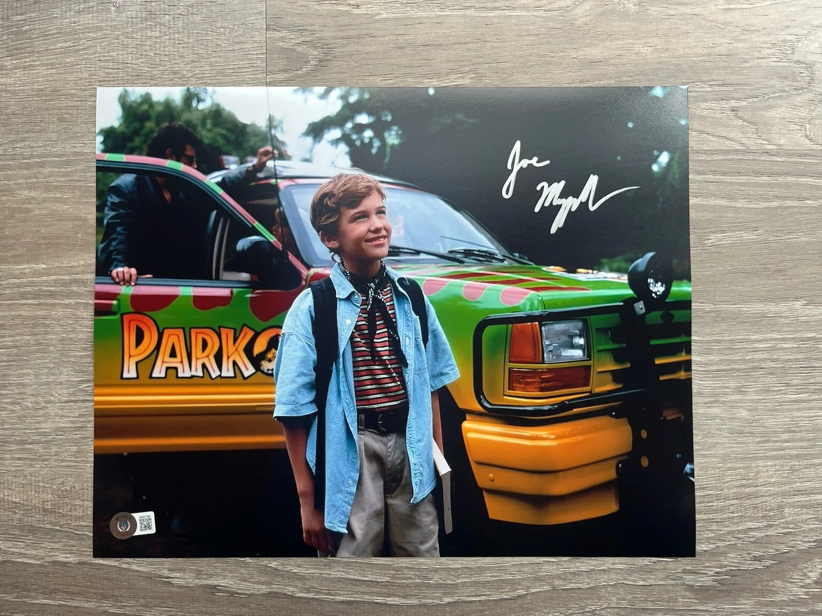 Joseph Mazzello — Joseph Mazzello Signed Jurassic Park 11x14 Photo Beckett COA Tim Murphy, image 2