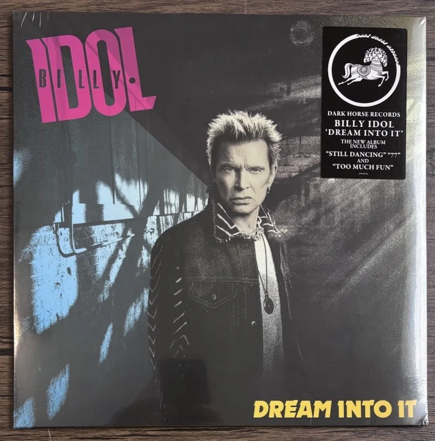 Billy Idol — Billy Idol - Dream into It LP Black Vinyl SIGNED Insert Autographed, image 3