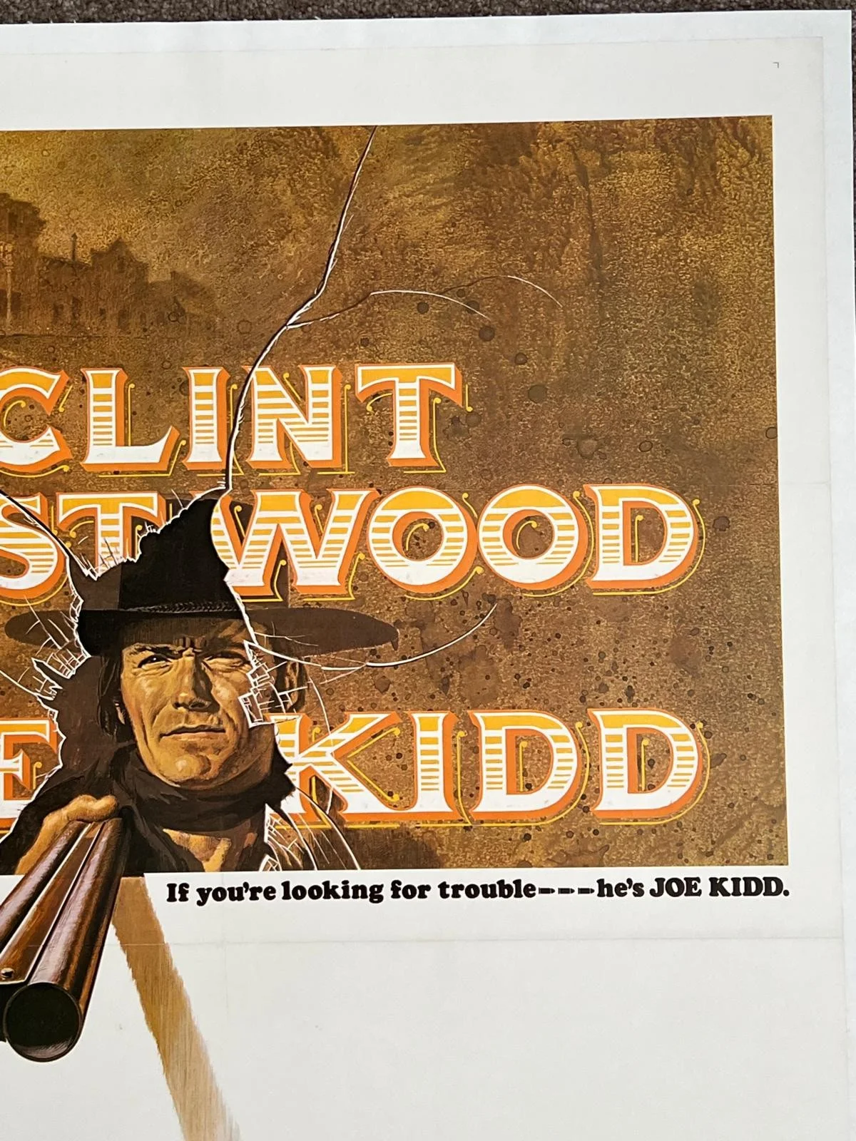 Joe Kidd US One Sheet 1972 Original LINEN BACKED Film Poster 27x41", image 5