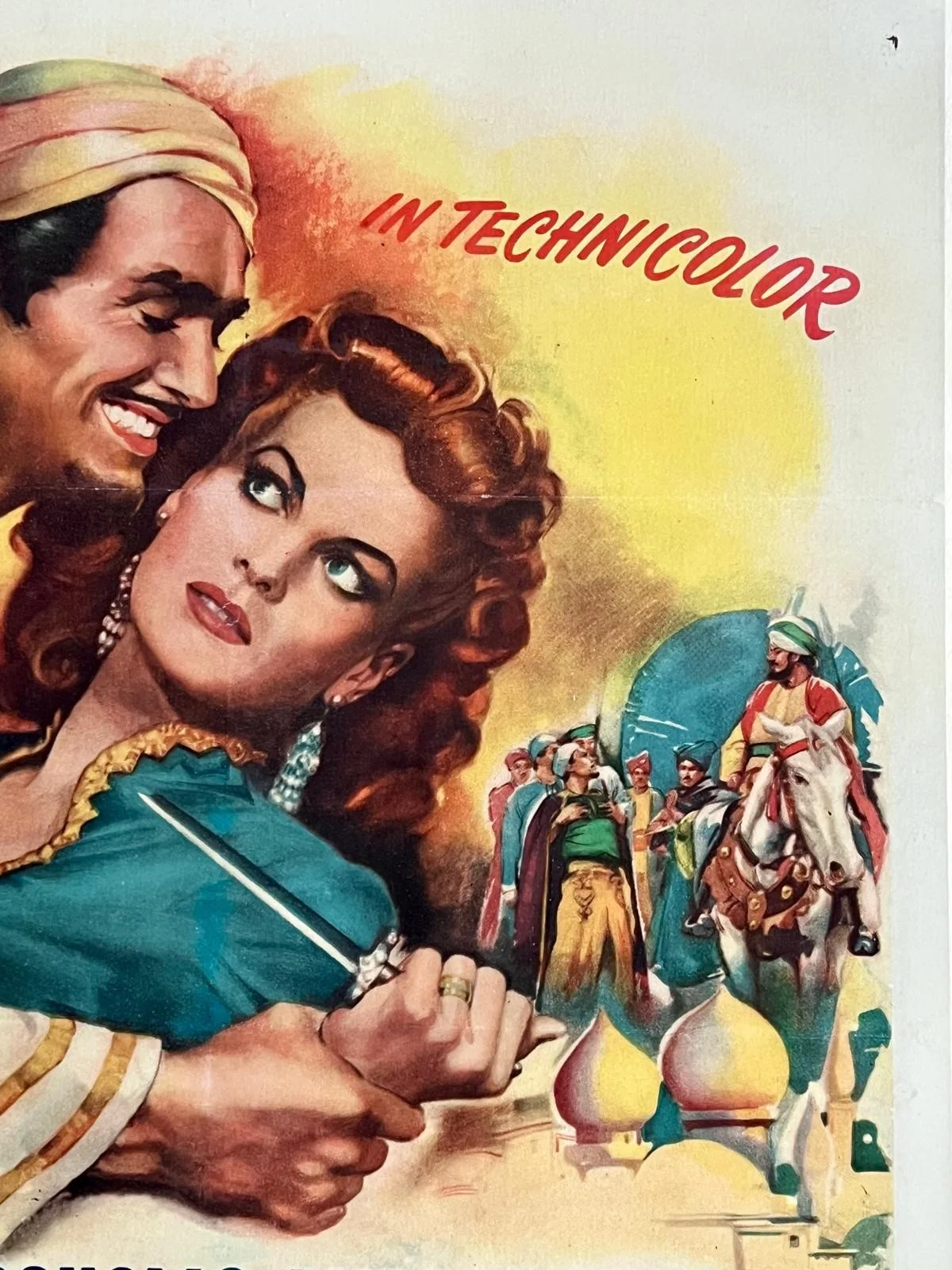 Sinbad The Sailor 1946 US 1 Sheet Original LINEN BACKED Film Poster w/cert 27x41, изображение 3