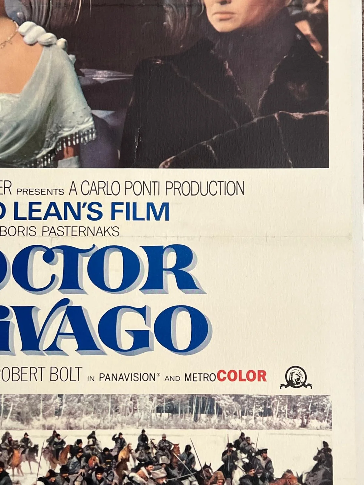 Doctor Zhivago US 1 Sheet 1965 LINEN BACKED w/cert 27x41" Original Film Poster, изображение 2