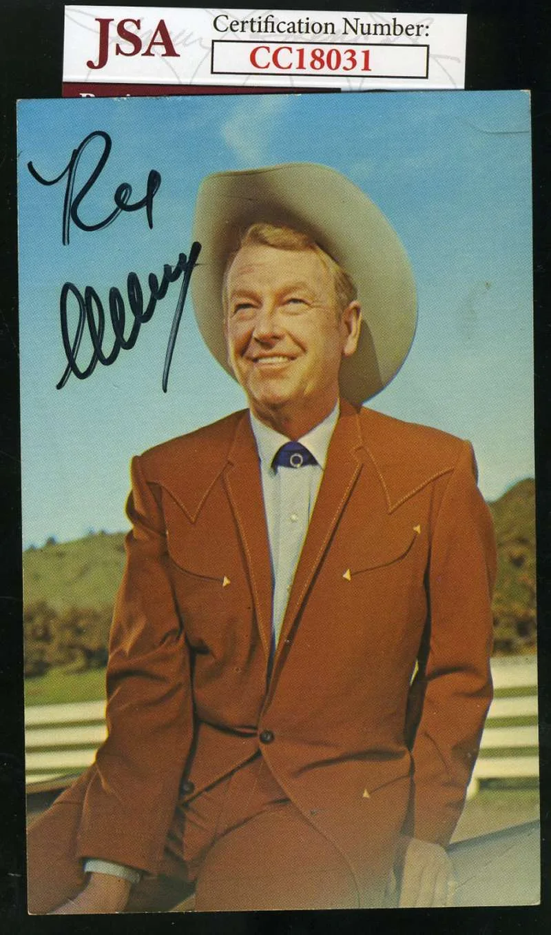 REX ALLEN — Rex Allen Jsa Coa Autograph Vintage Photo Postcard Hand Signed