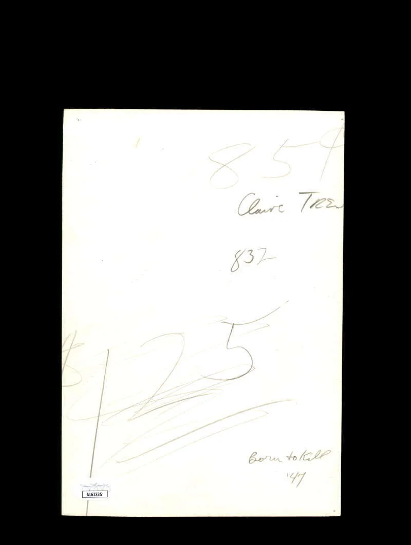 Claire Trevor — Claire Trevor JSA Coa Signed 6x9 Photo Autograph, image 2