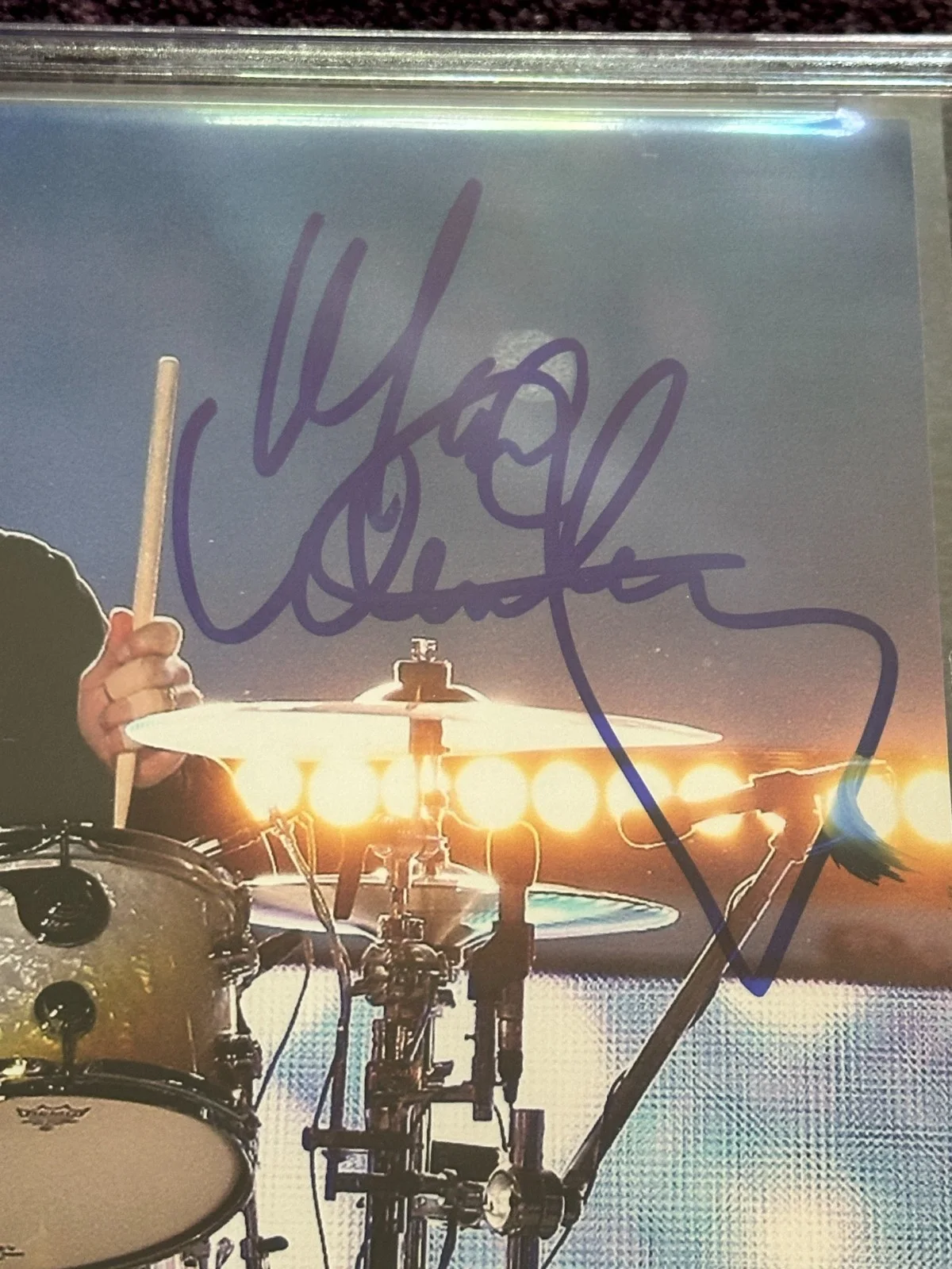 MAX WEINBERG Signed E STREET BAND 8 X 10 PHOTO Beckett Encapsulated (BAS), image 2