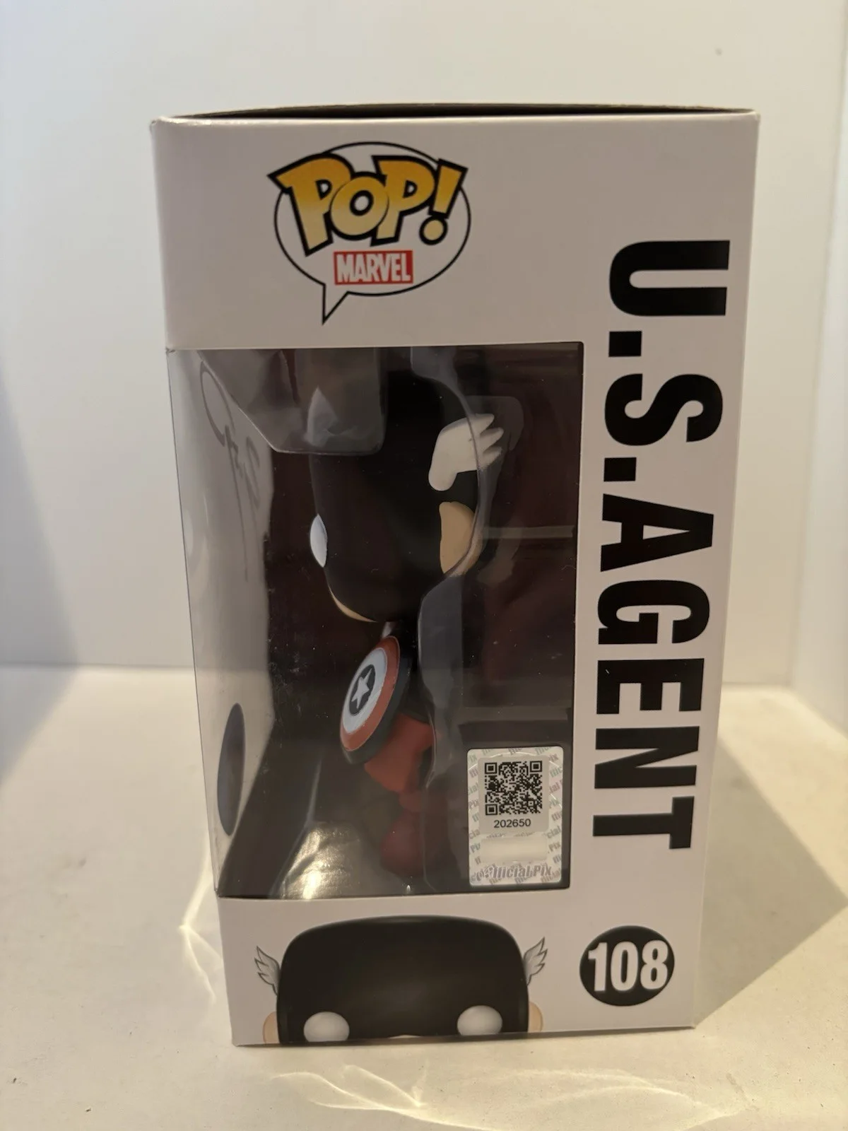 Wyatt Russell — WYATT RUSSELL SIGNED US AGENT FUNKO POP THUNDERBOLTS Official Pix COA MARVEL, изображение 3