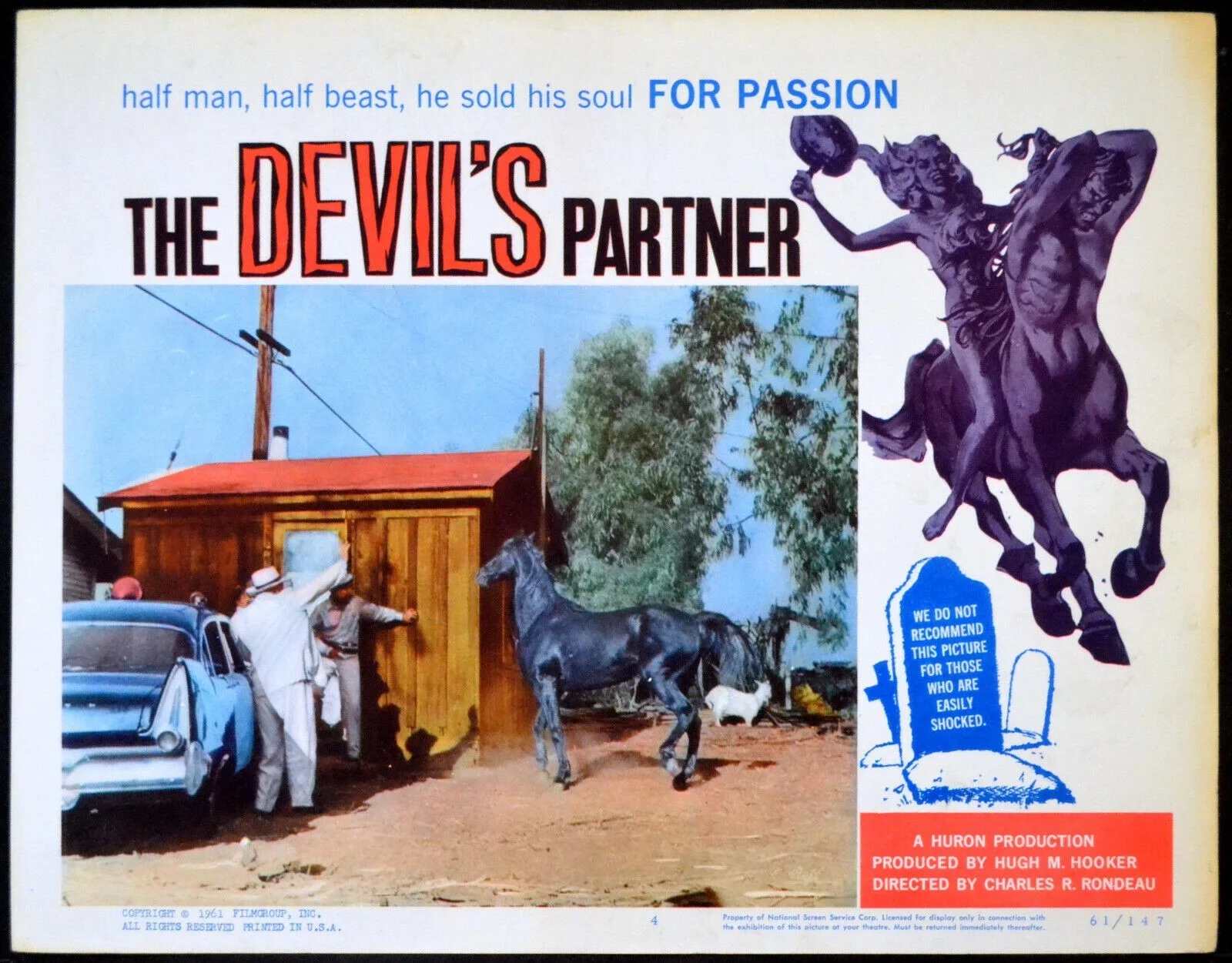 DEVIL'S PARTNER 1962 Edgar Buchanan, Jean Allison 2 LOBBY CARDS, image 2