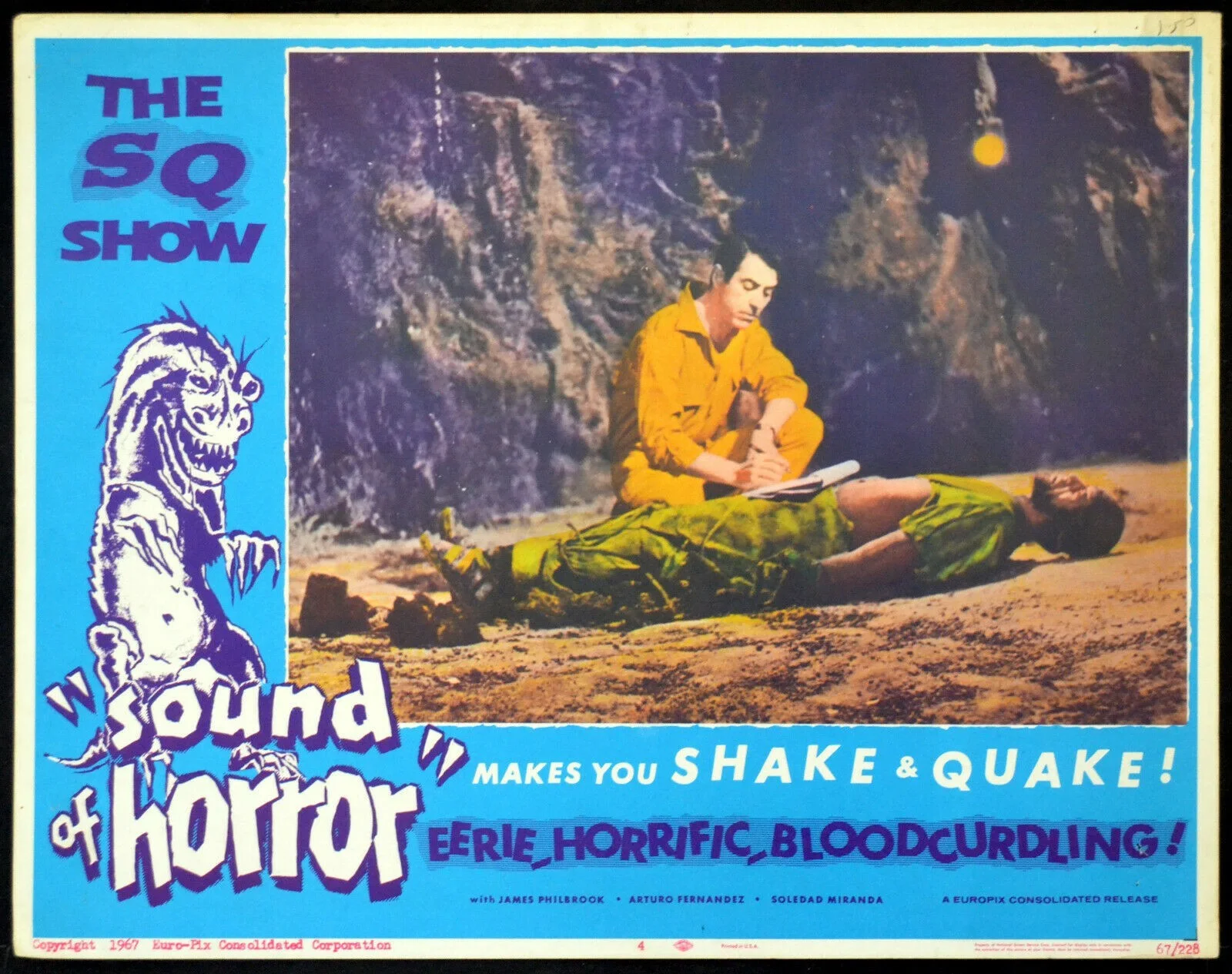 SOUND OF HORROR 1967 James Philbrook, Ingrid Pitt 5 LOBBY CARDS, изображение 4