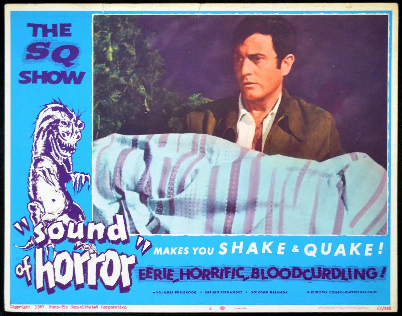 SOUND OF HORROR 1967 James Philbrook, Ingrid Pitt 5 LOBBY CARDS, изображение 5