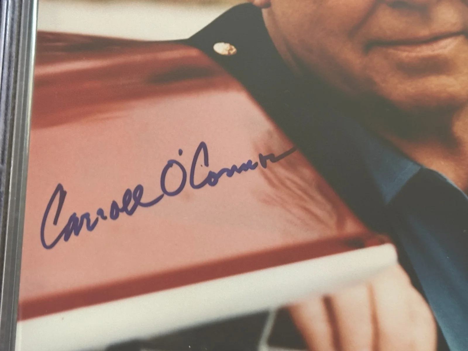 CARROLL O'CONNOR — CARROLL O'CONNOR Signed 8 X 10 PHOTO Beckett Encapsulated (BAS), изображение 2