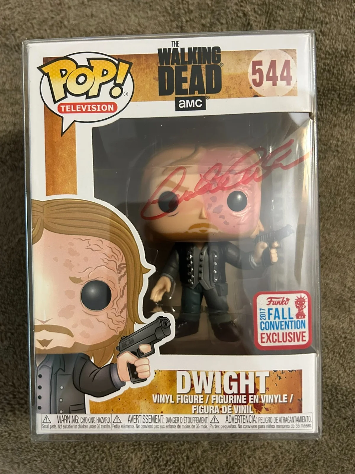 Austin Amelio — AUSTIN AMELIO SIGNED AUTOGRAPH DWIGHT THE WALKING DEAD FUNKO POP 544