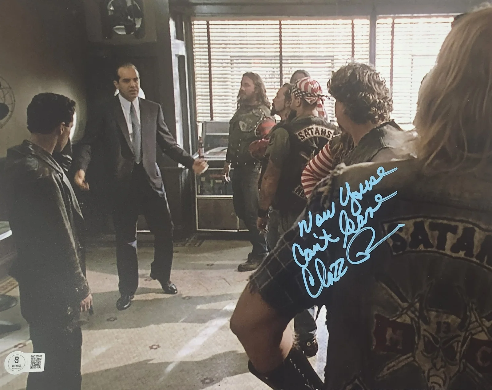 chazz palminteri — Now Youse Cant Leave Chazz Palminteri Signed 11x14 Photo Bronx Tale JSA COA