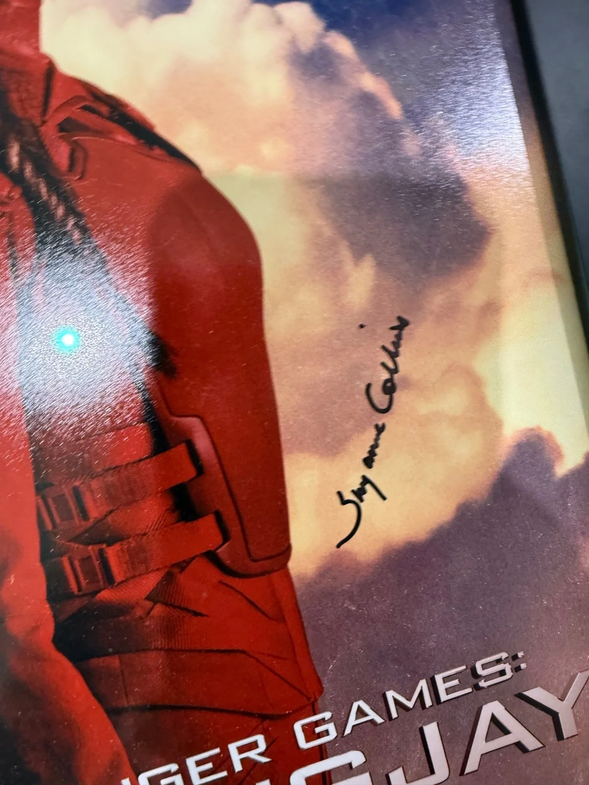 Suzanne Collins Signed Hunger Games Mockingjay Part 2 Poster Autograph COA, image 2