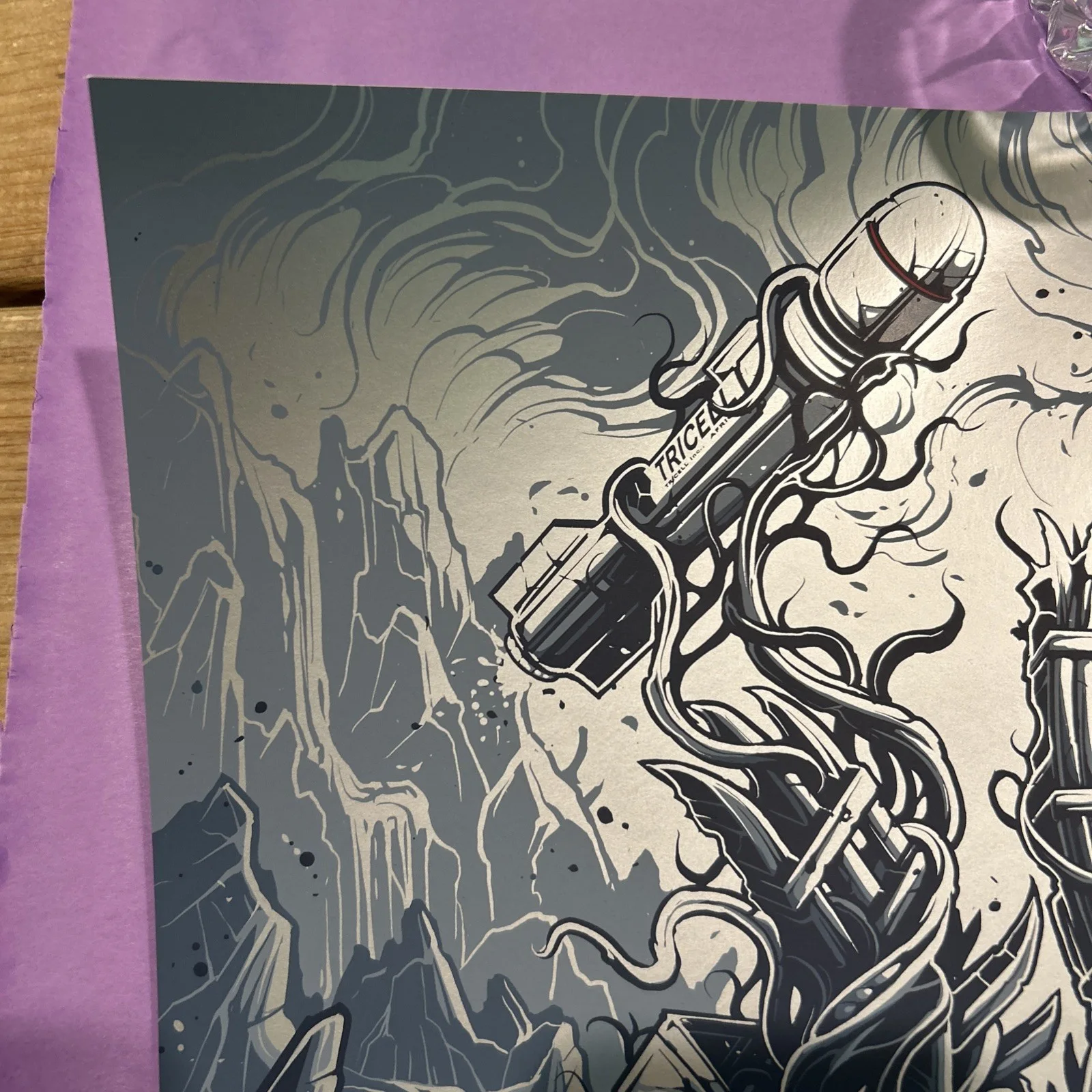 Terminator Poster Signed by Dan Mumford Silver Ink Numered /12, image 4