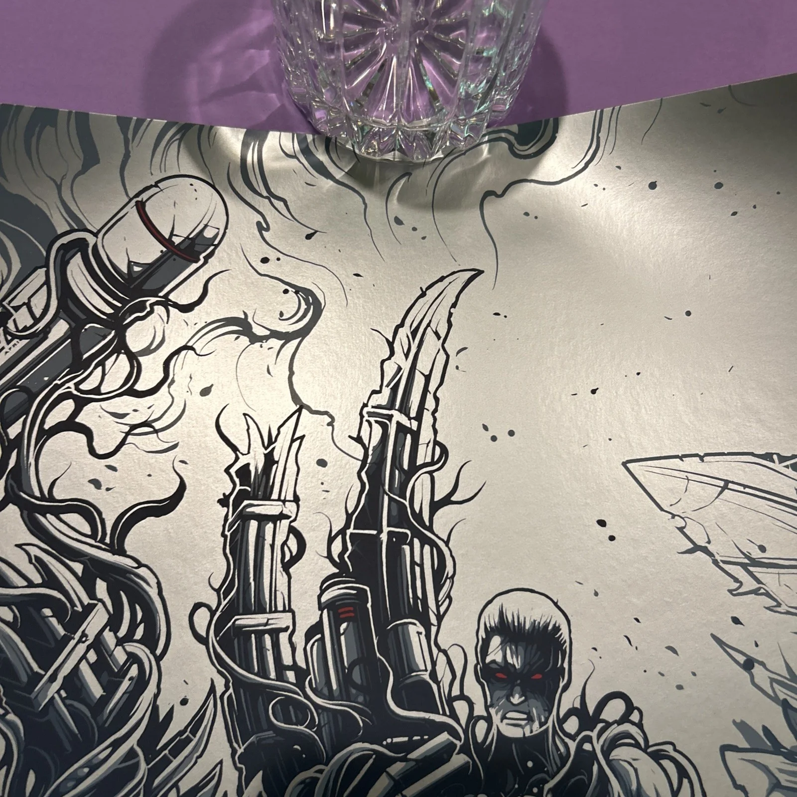 Terminator Poster Signed by Dan Mumford Silver Ink Numered /12, image 5