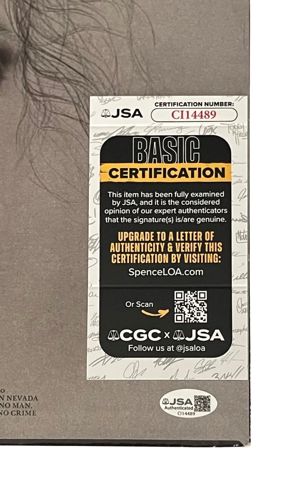 BILLY JOEL SIGNED PIANO MAN VINYL RECORD JSA COA CI14489, image 3