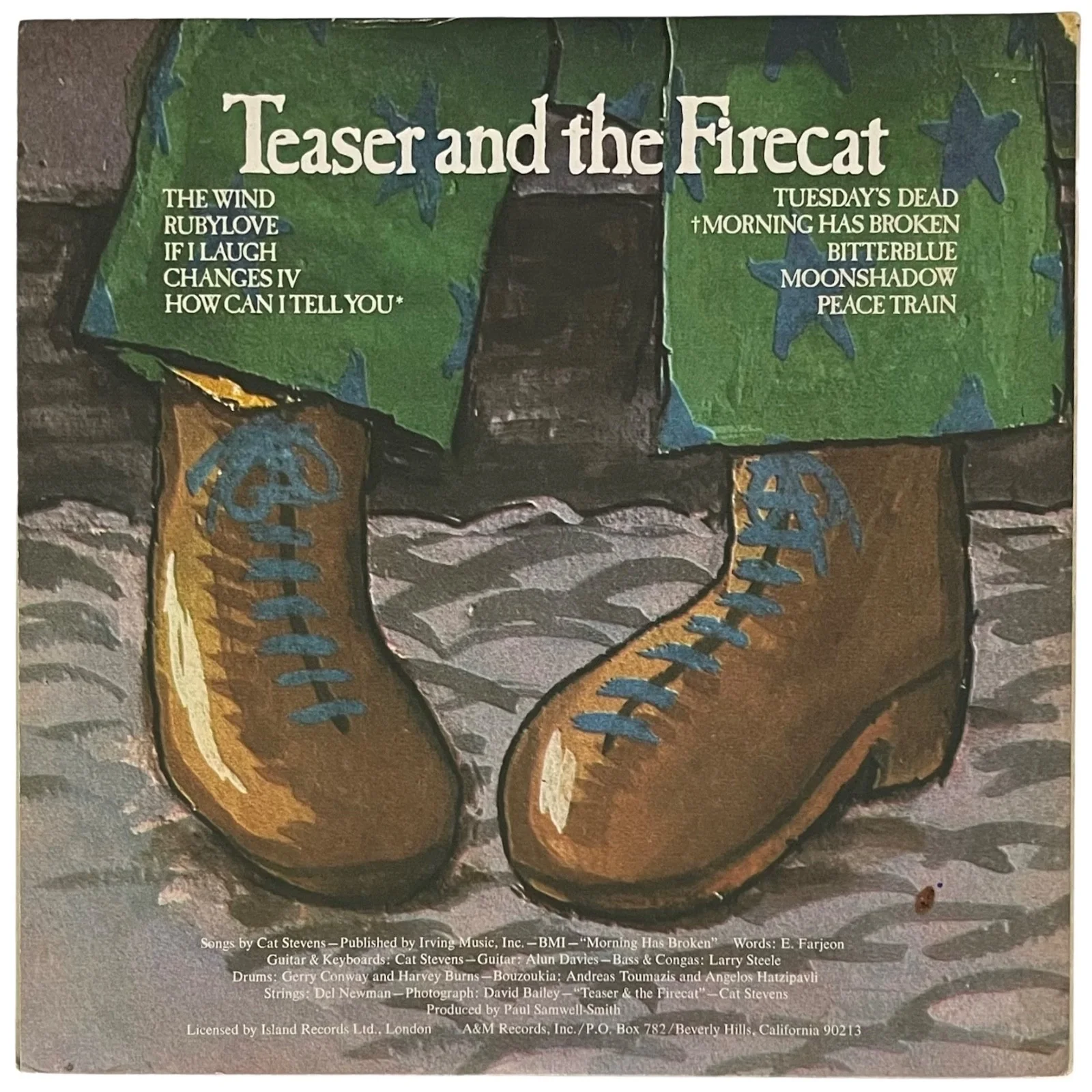 CAT STEVENS / YUSUF ISLAM SIGNED TEASER AND THE FIRECAT VINYL RECORD PSA COA, image 2