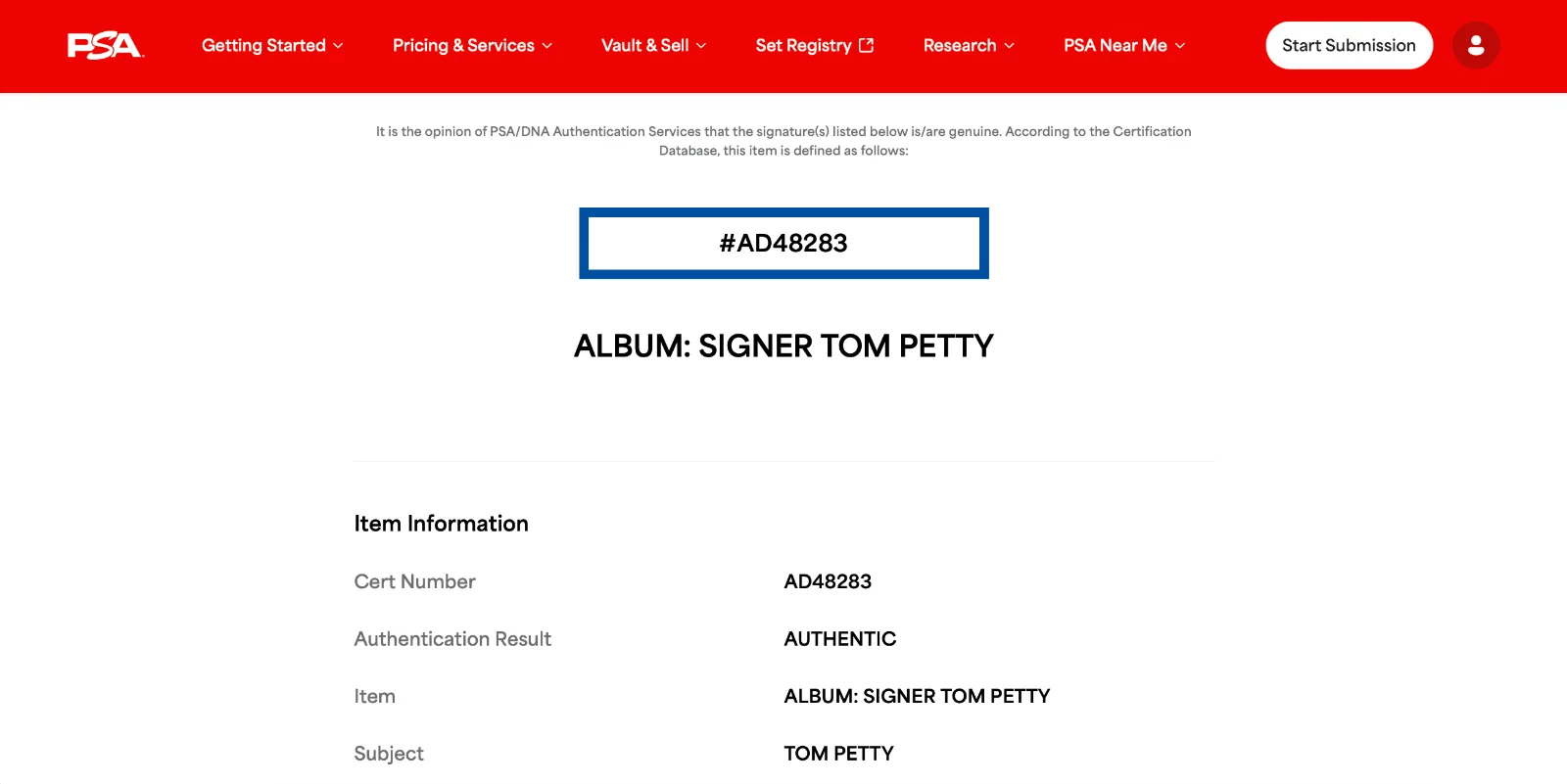 TOM PETTY SIGNED TOM PETTY AND THE HEARTBREAKERS VINYL RECORD COVER PSA COA, image 4