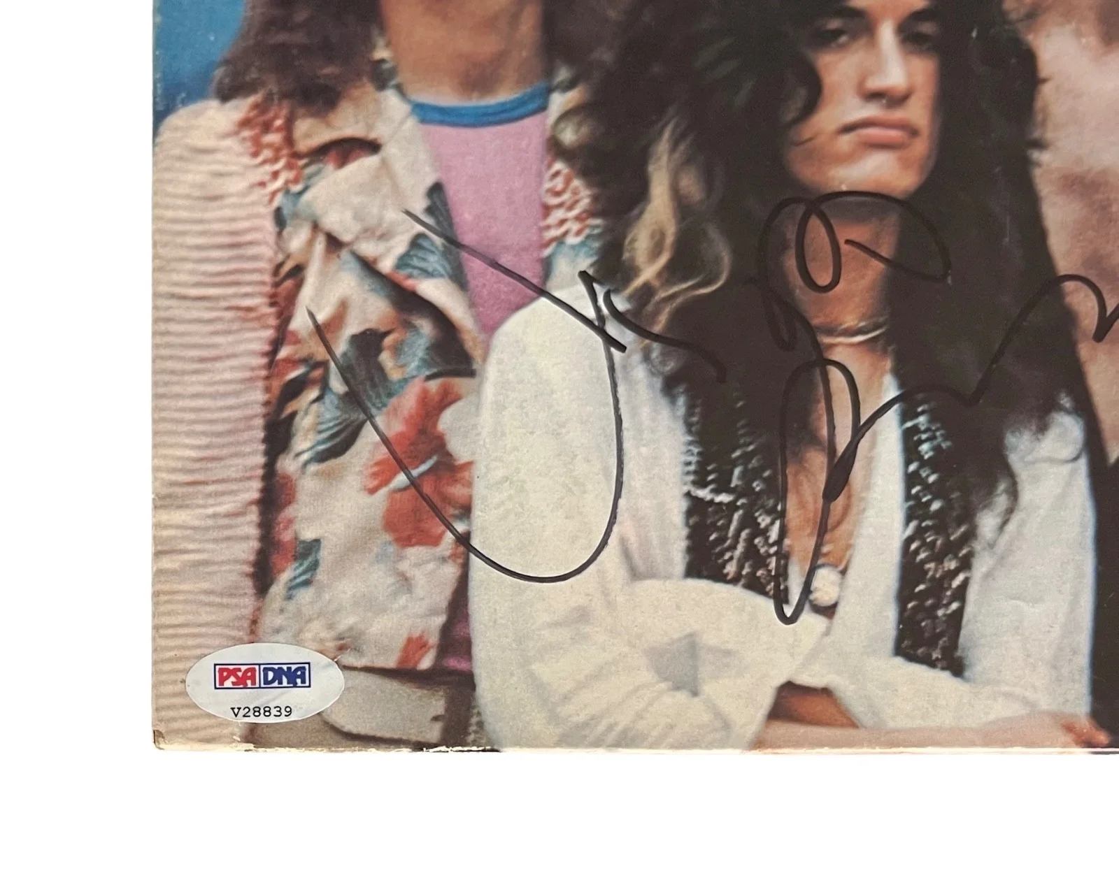 AEROSMITH X5 STEVEN TYLER JOE PERRY SIGNED SELF-TITLED DREAM ON VINYL RECORD PSA, изображение 3