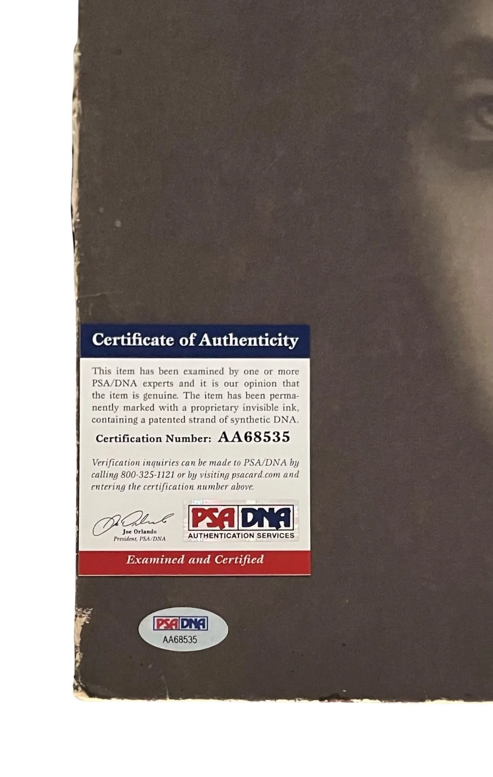 BILLY JOEL SIGNED PIANO MAN VINYL RECORD PSA COA AA68535, image 3