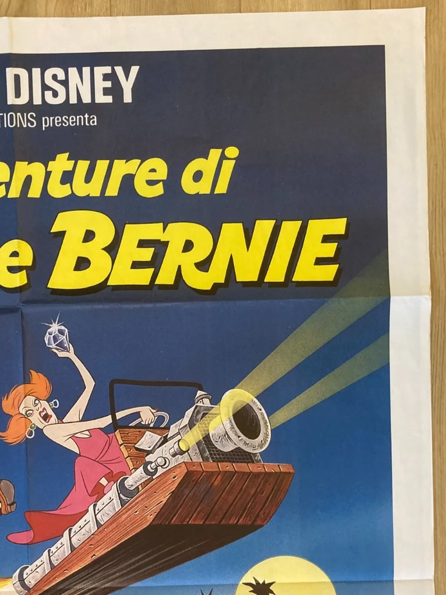 THE RESCUERS 1977 Original Cinema ITALIAN 2 Fogli Movie POSTER 39x55in Disney, изображение 3