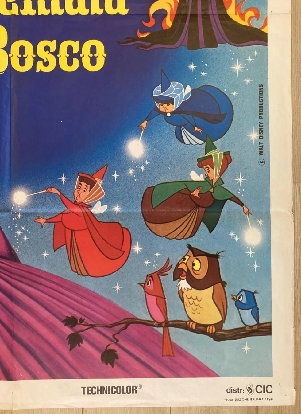 SLEEPING BEAUTY (RR 1969) Original Cinema ITALIAN 2 Fogli Movie POSTER 39x55in, изображение 5