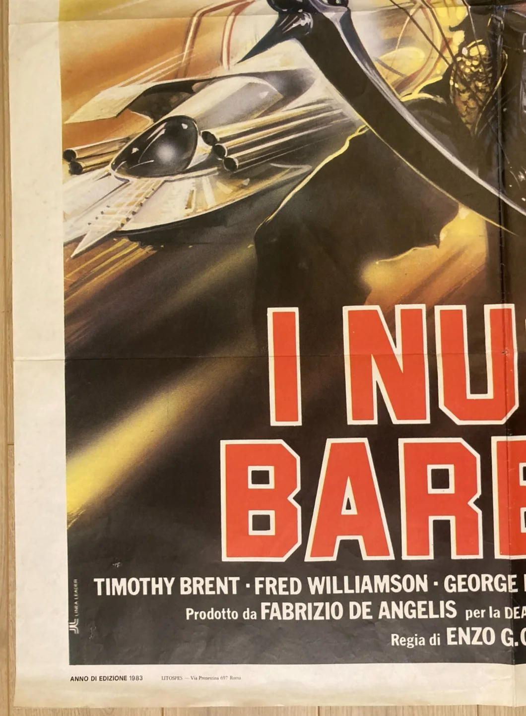 THE NEW BARBARIANS 1983 Original Cinema ITALIAN 2 Fogli Movie POSTER 39x55in, изображение 4
