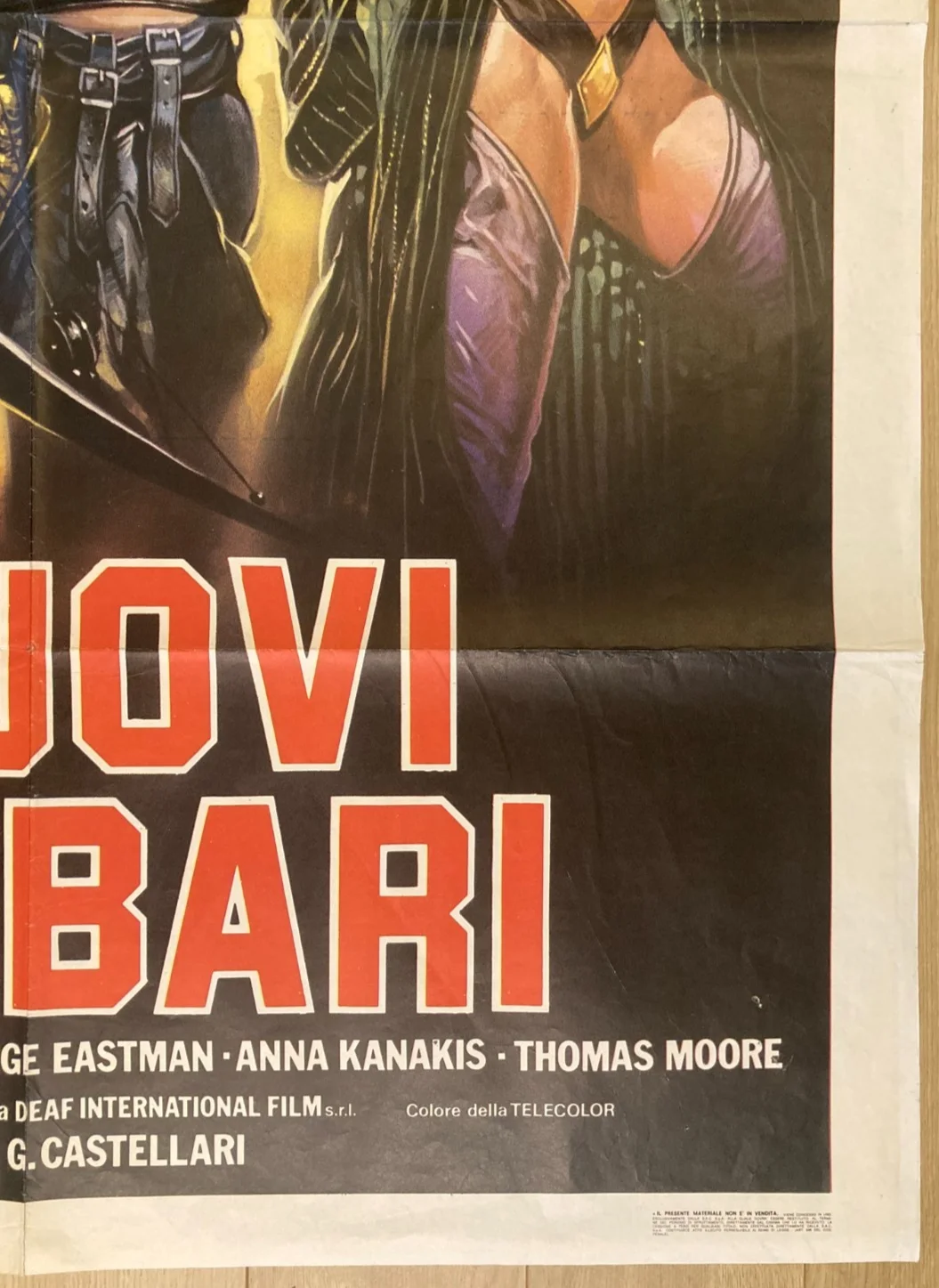 THE NEW BARBARIANS 1983 Original Cinema ITALIAN 2 Fogli Movie POSTER 39x55in, изображение 5