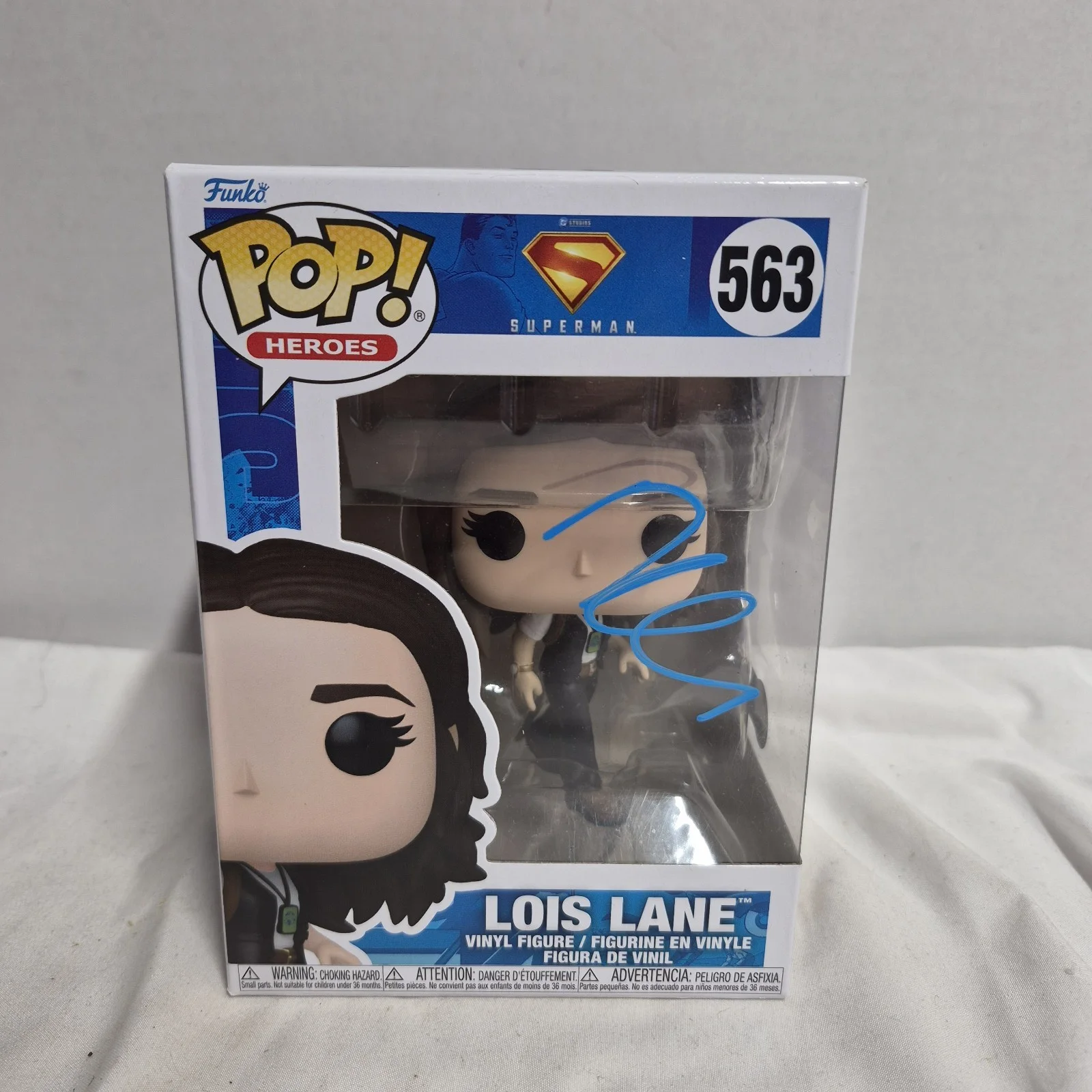 RACHEL BROSNAHAN — Rachel Brosnahan Signed Superman Lois Lane Funko Pop 563 Autograph Beckett COA