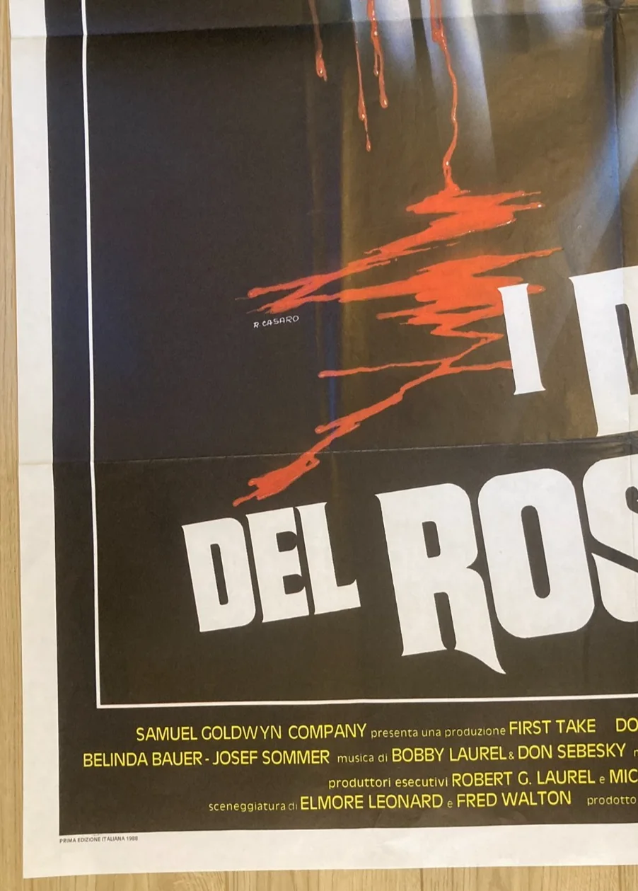 THE ROSARY MURDERS 1987 Original Cinema ITALIAN 2 Fogli Movie POSTER 39x55in, изображение 4
