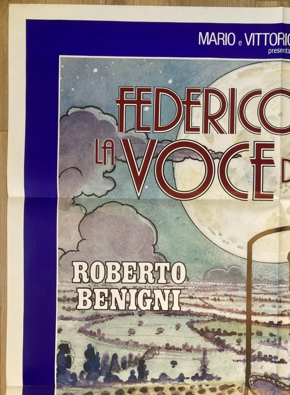 THE VOICE OF THE MOON 1990 Original Cinema ITALIAN 2 Fogli Movie POSTER 39x55in, изображение 2